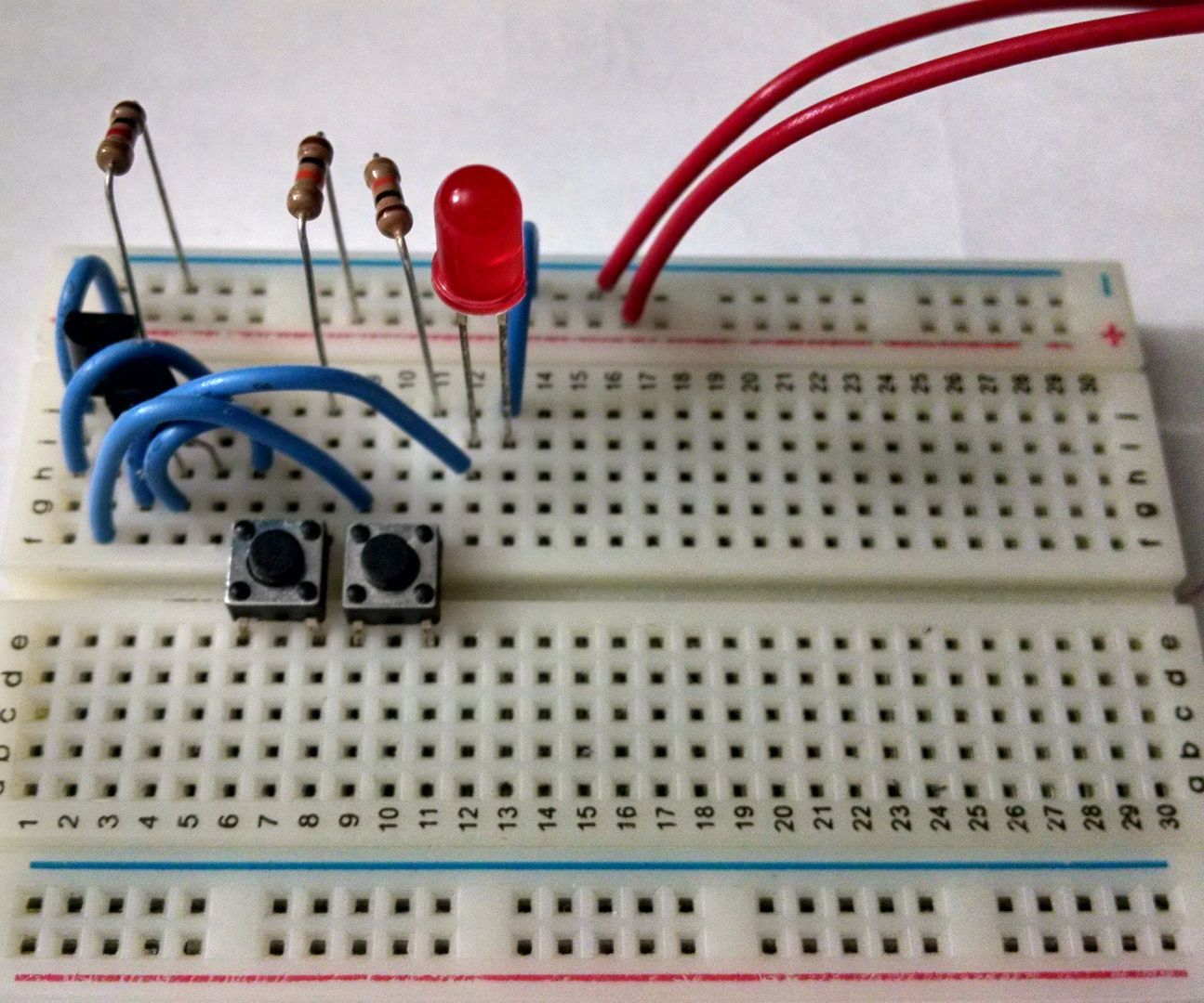 Build a OR gate from transistors