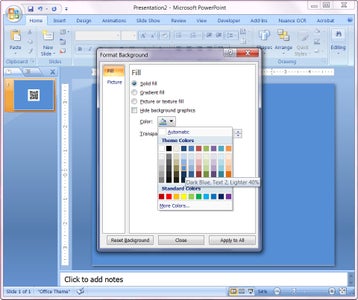 Powerpoint Edit QR Code Background