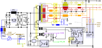 Inside of a Power Supply