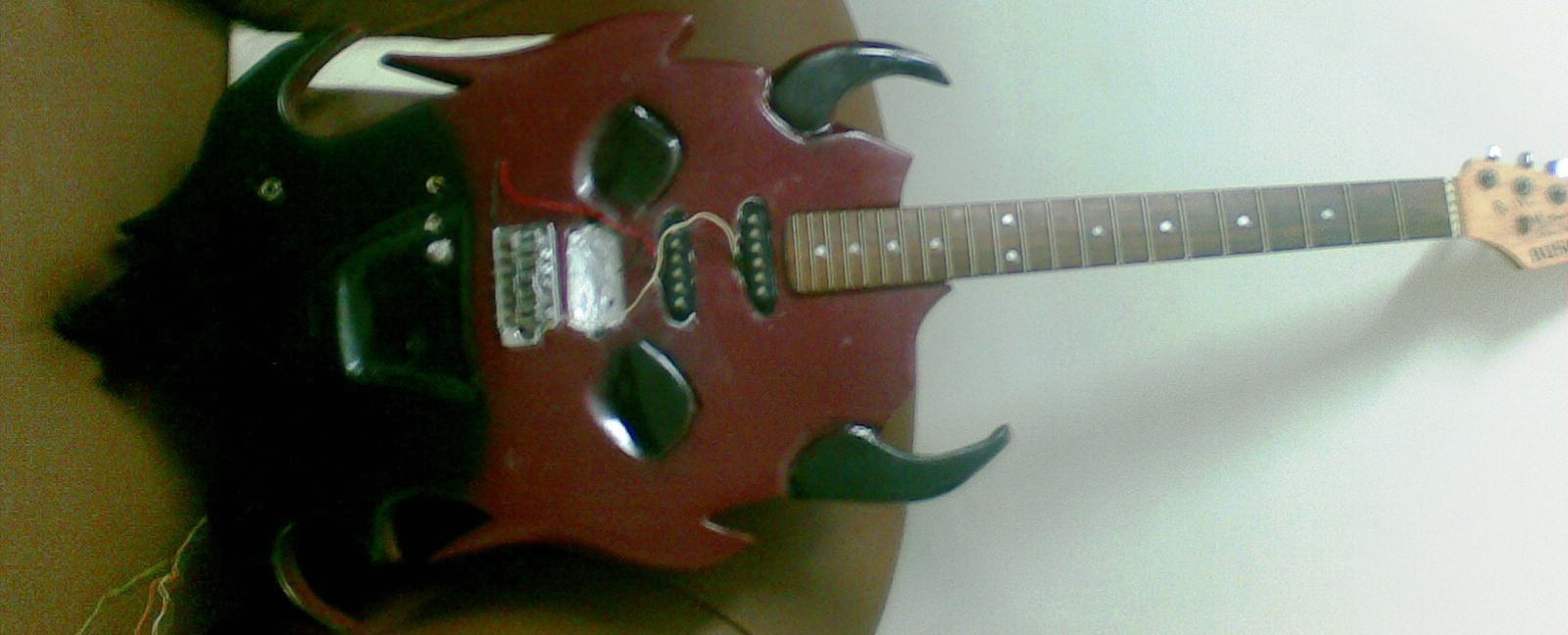 Devil Face Electric Guitar Diy.