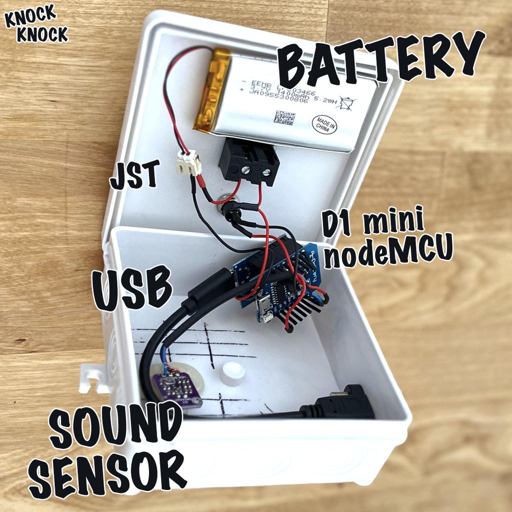 Knock Knock – an Arduino Doorbell Telegram Notifier : 9 Steps (with ...