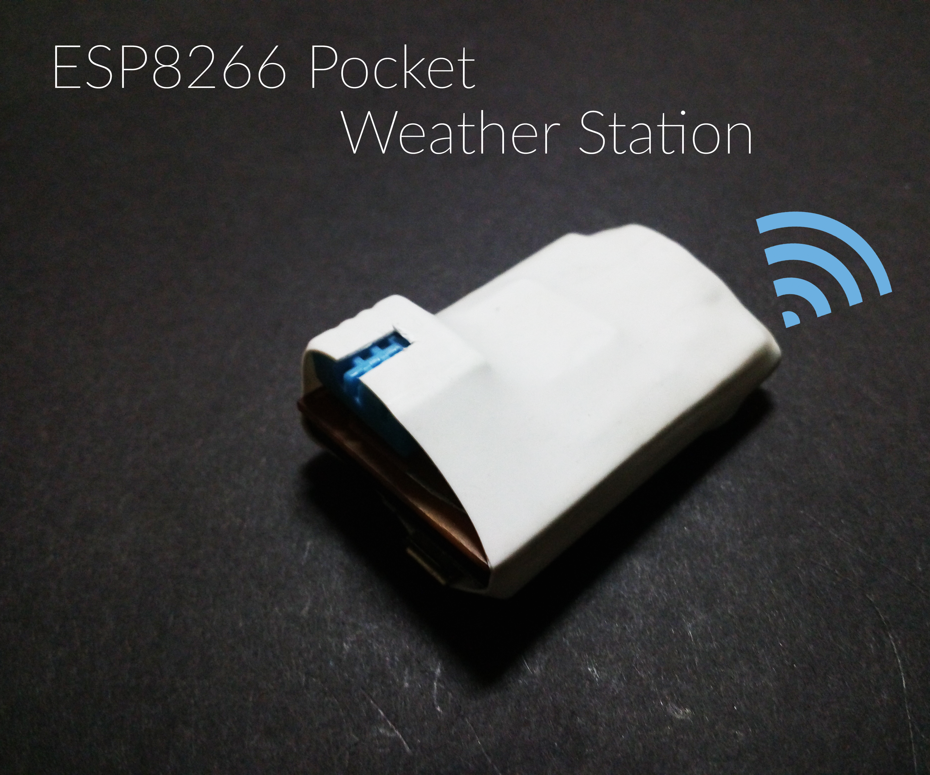 Pocket ESP8266 Weather Station [No ThingsSpeak] [Battery Powered]