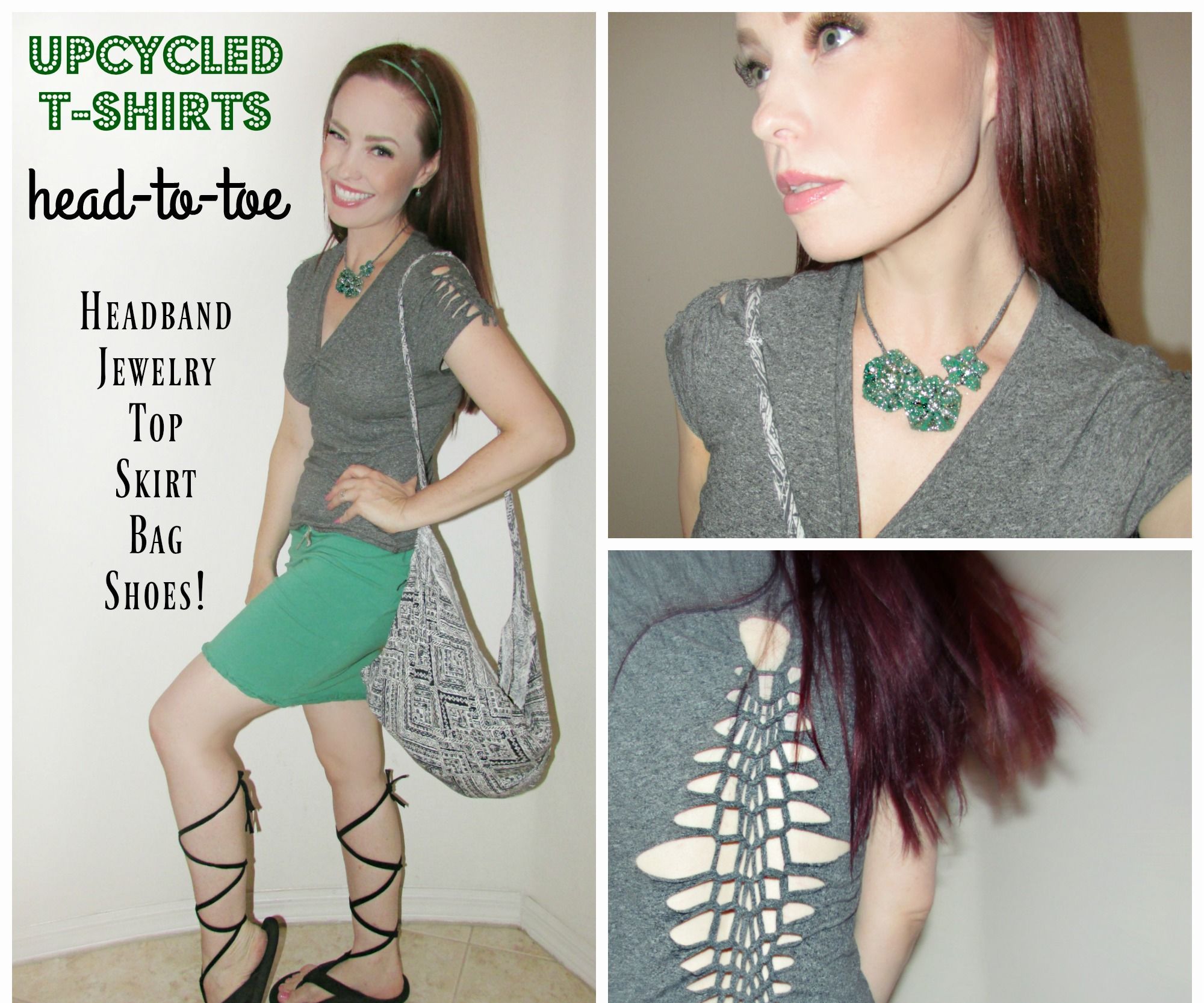 Head-to-toe Ensemble From Old T-shirts! 