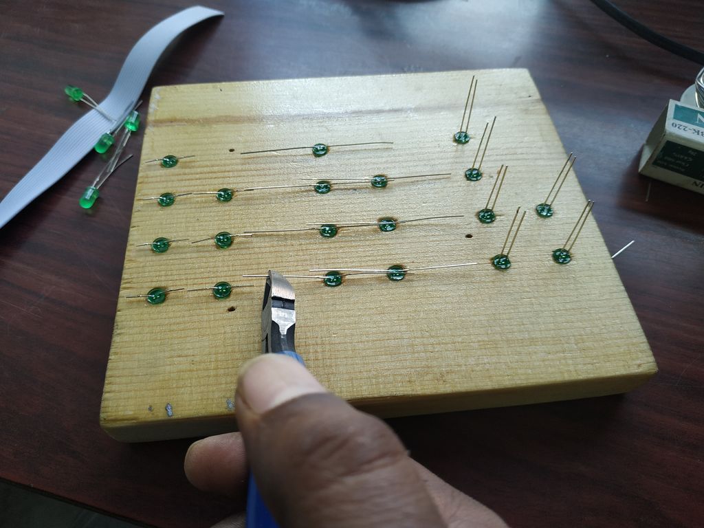 Placing the LEDs