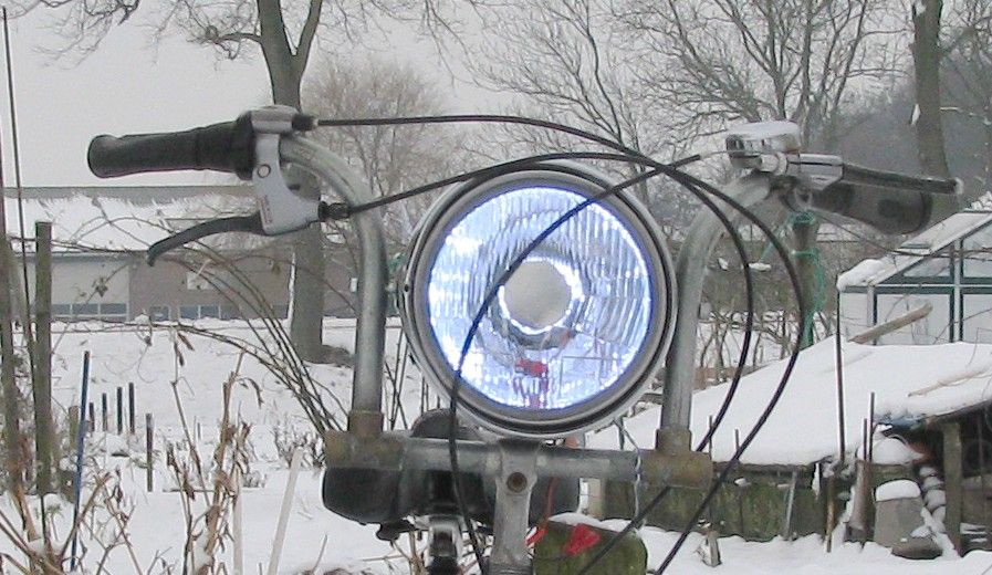 Over Sized Bike Light With Custom Handle Bars