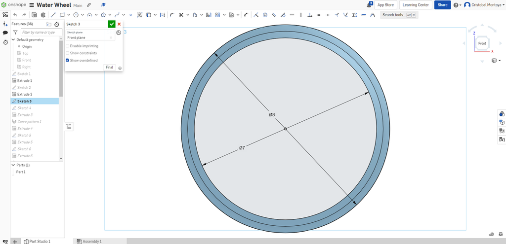 How to Make Water Wheel on Onshape : 15 Steps - Instructables