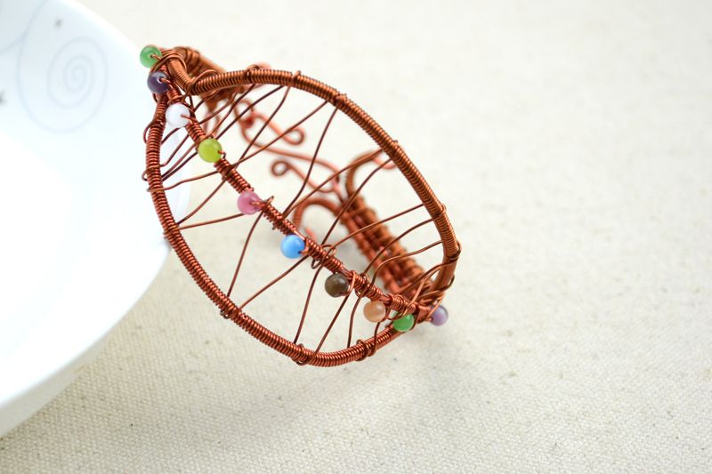 Diy Art Crafts-extraordinary Leaf-shape Wire Bracelet