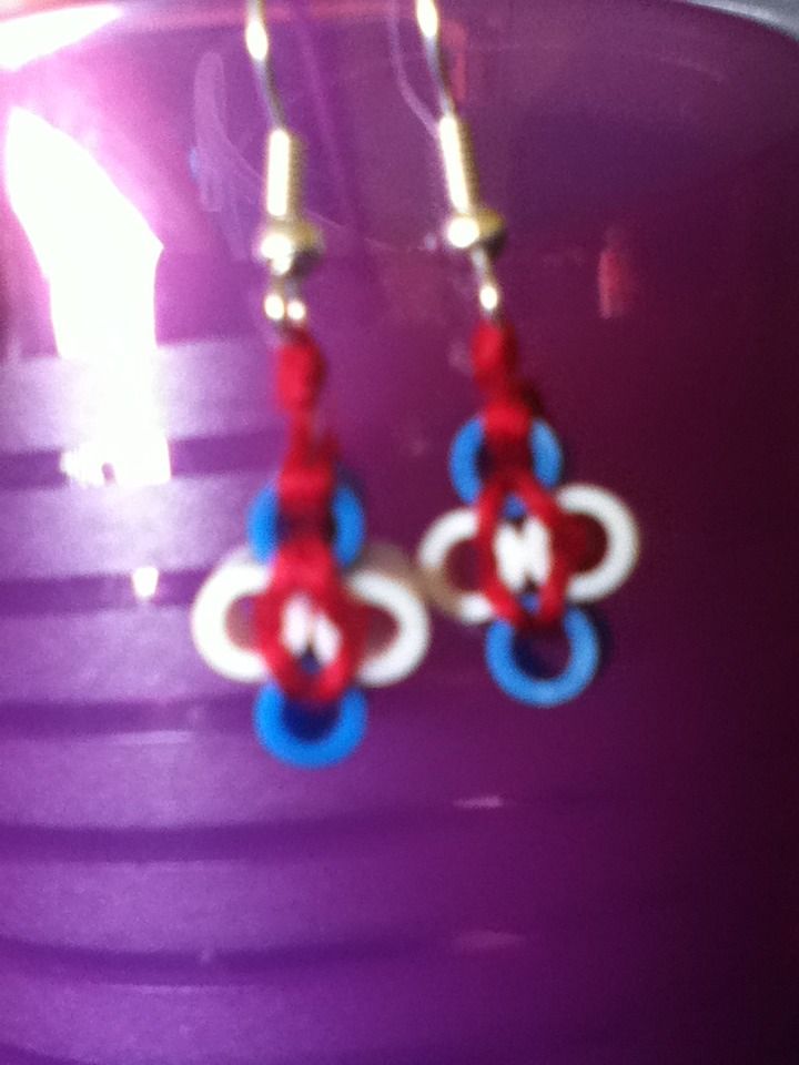 Perler Bead 4th of July Earrings!