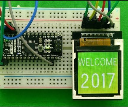 Wishing Happy New Year in Different Way (Using Arduino & TFT ILI9163C )