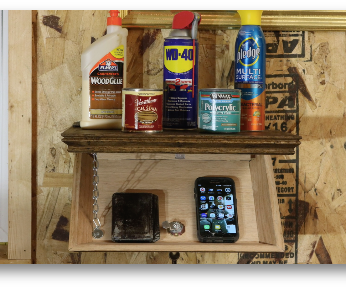 Shelf With Secret Compartment