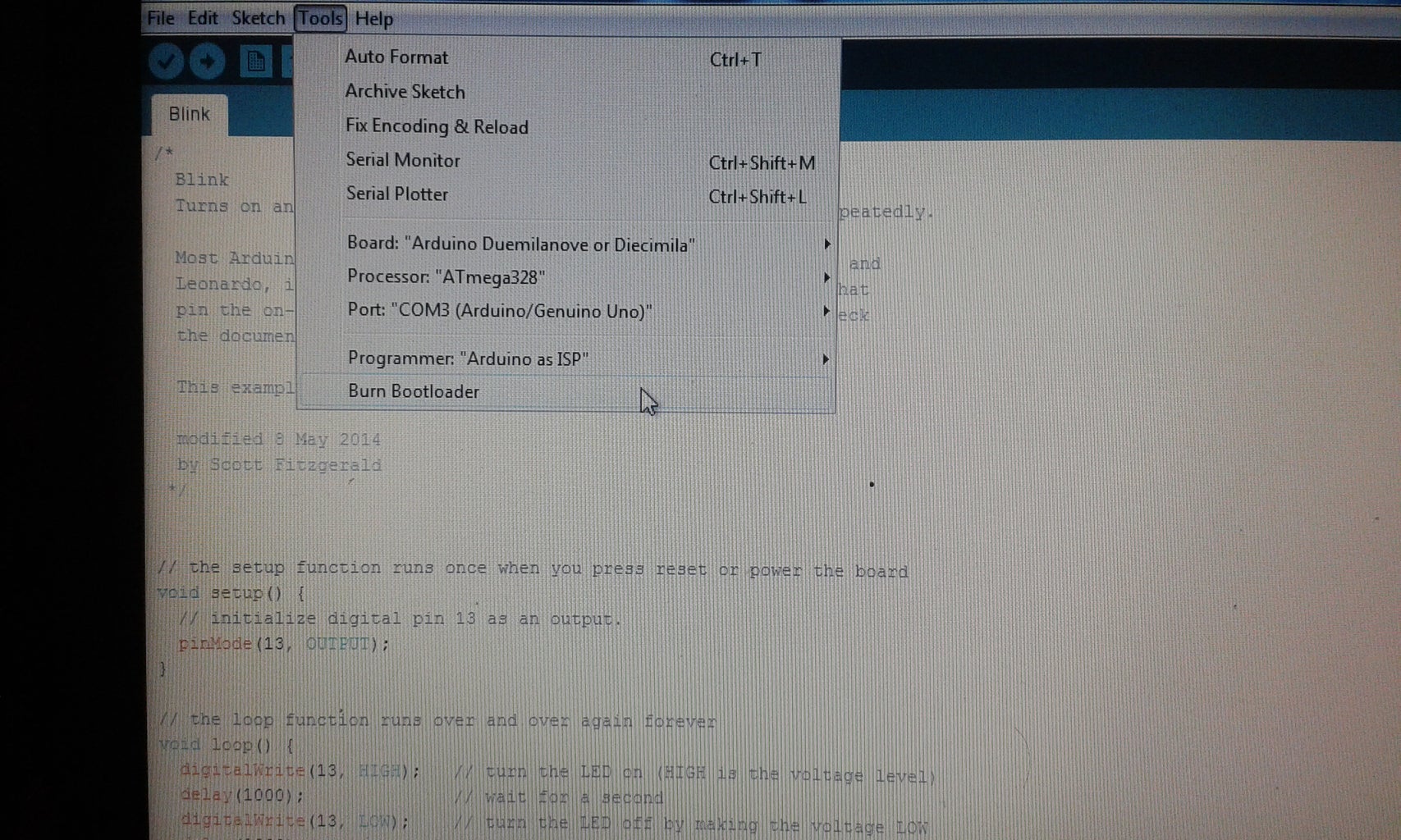 Bootloading the Microcontroller