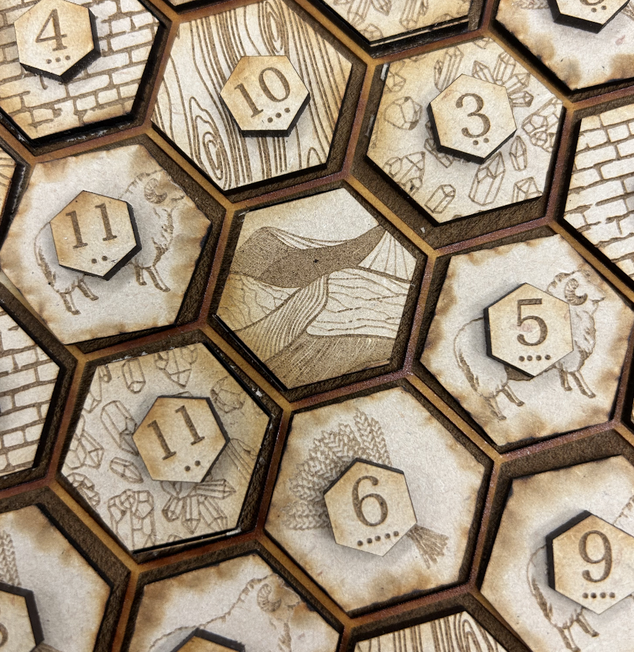 Laser Cut Catan Board