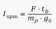 Python - Specific Impulse for an Engine by Weight for Earth, Moon, Mars, Europa and Io