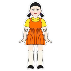 Print the Doll and Stick It to a Cardboard and Glue It on Top of the Servo