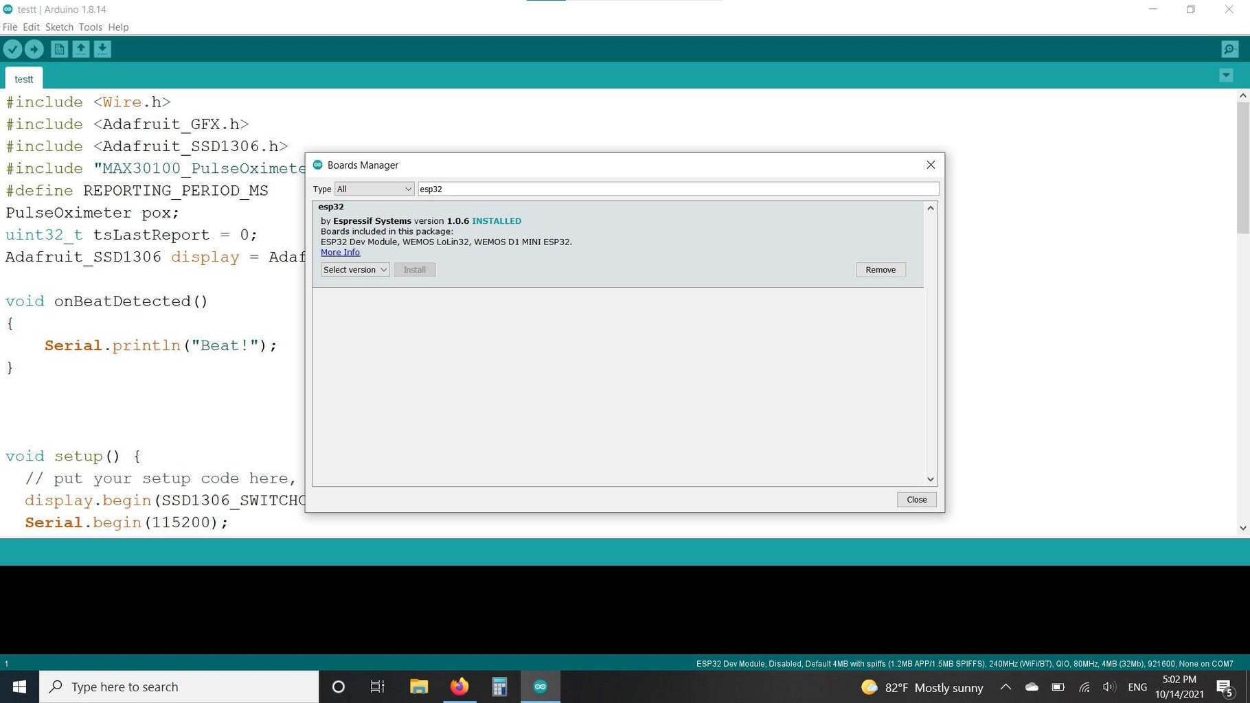 Pulse Oximeter With ESP32 : 8 Steps - Instructables