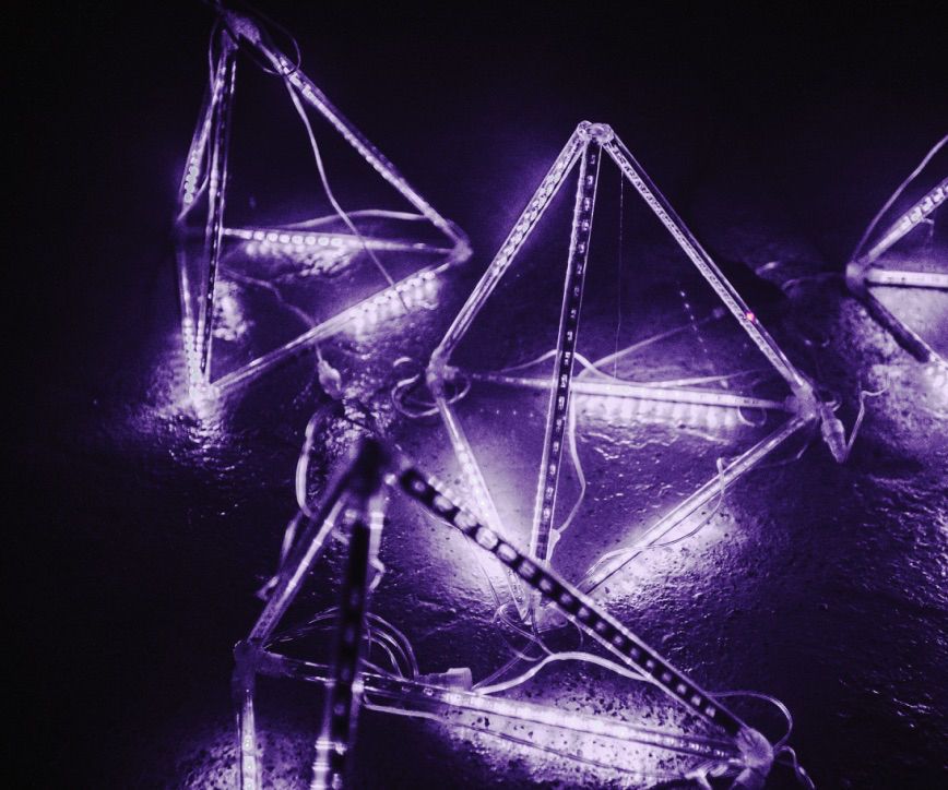 LED Meteor Shower Pyramid