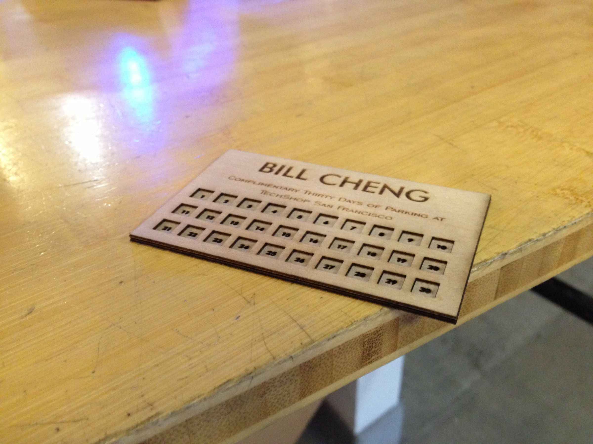 Elegant Punch Card