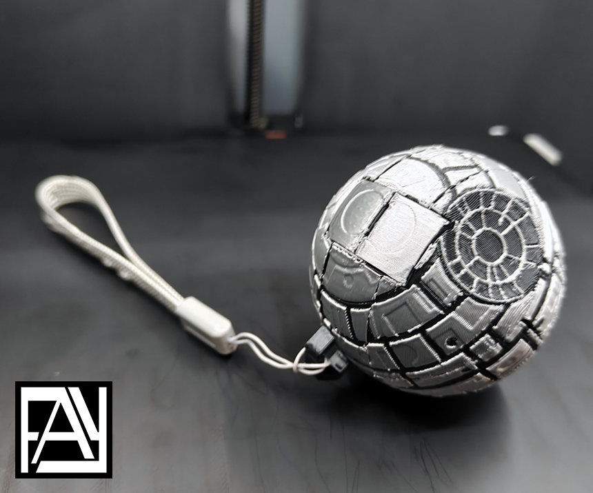 Deathstar Puzzle Keychain