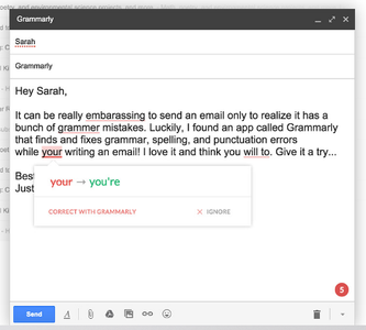 Grammarly Instantly Picks Up Errors 