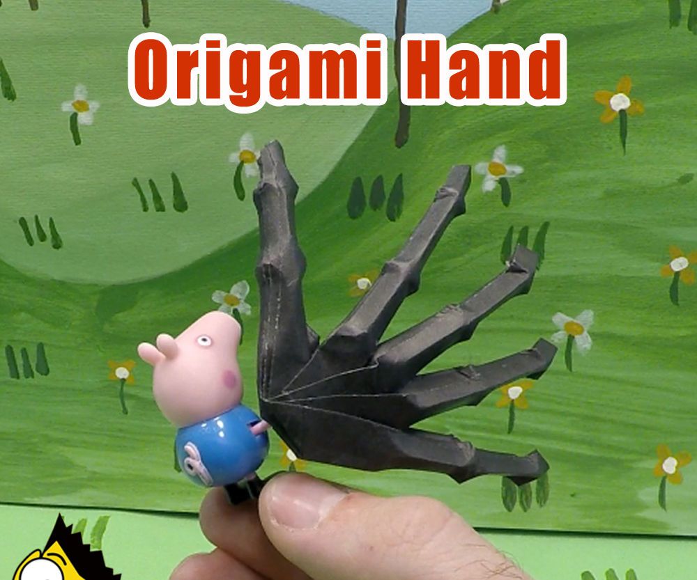 Origami Hand Skeleton - Origami BEST #origami