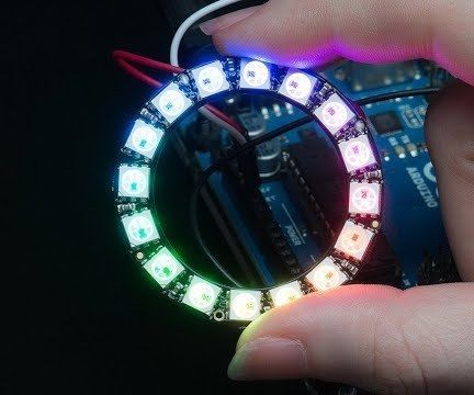 Arduino Neopixel LED Ring Ws2812 - Visuino Tutorial