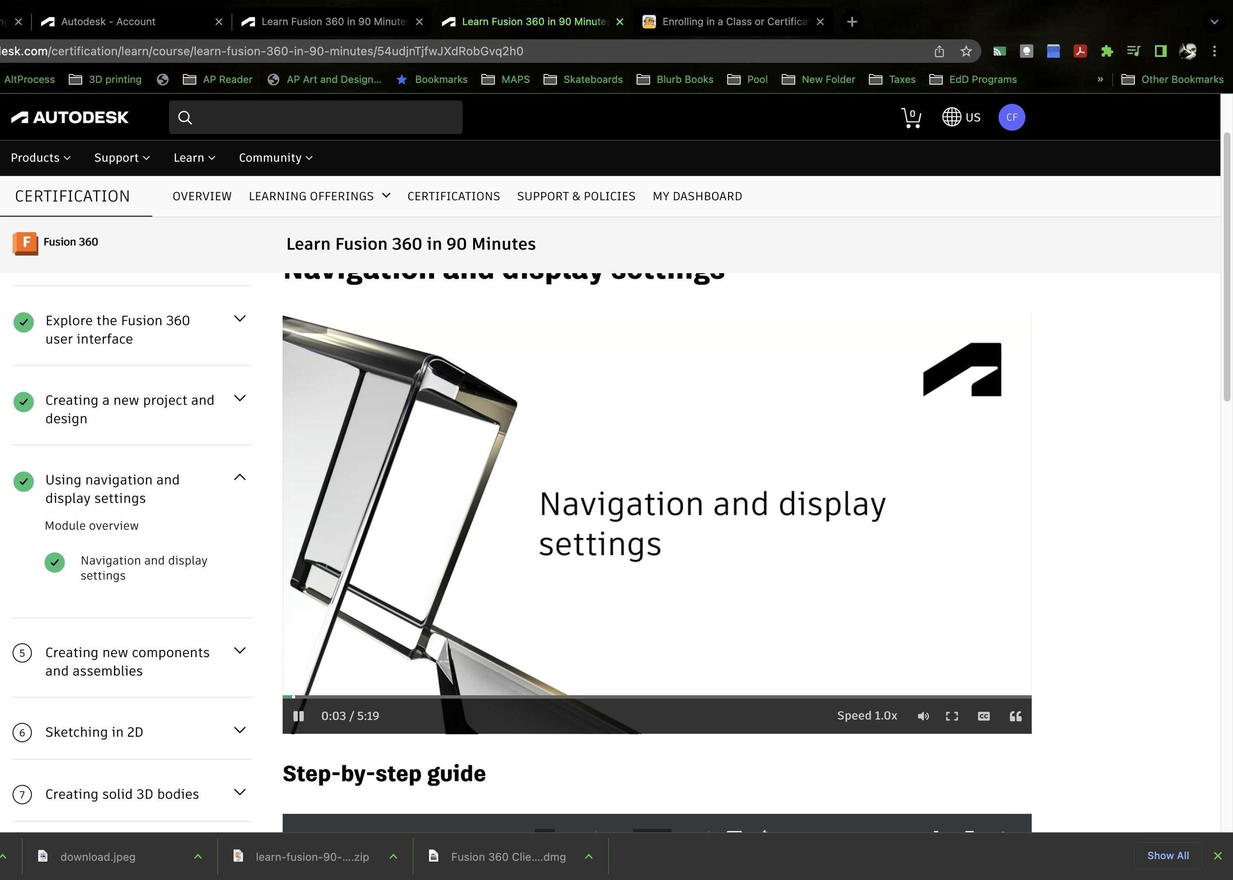 Enrolling in a Class or Certification on Autodesk Learn