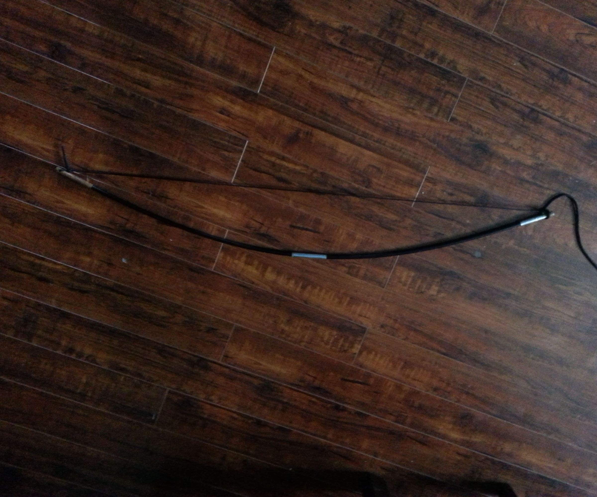 Survival Bow Made From Tent Poles and Shoe String MacGyver Studer Style