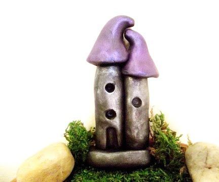 How to Sculpt a Fairy Garden House in Polymer Clay - Design 2