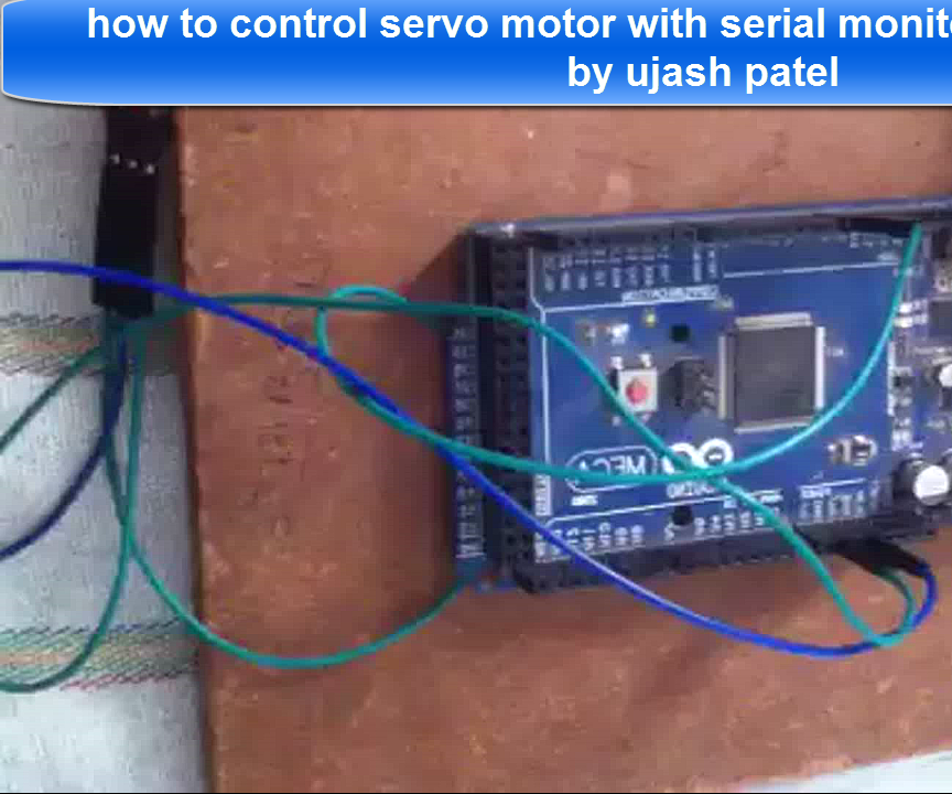 How to Control Servo Motor With Arduino and Serial Monitoring Window 