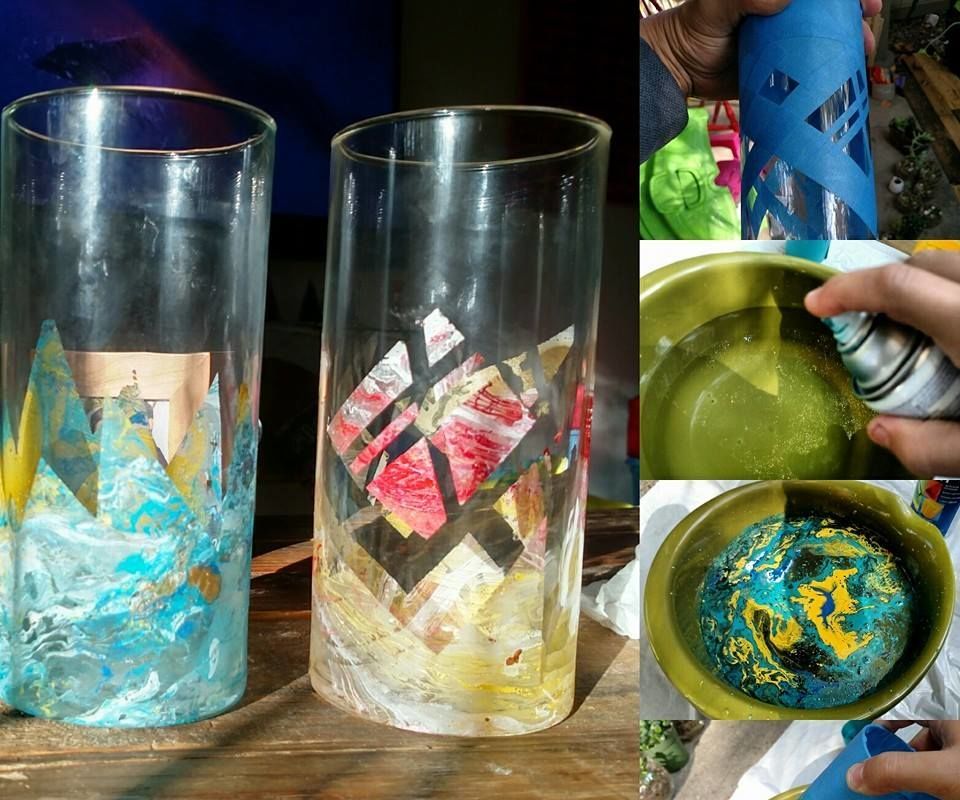 Water Marble Paint BIG Things!