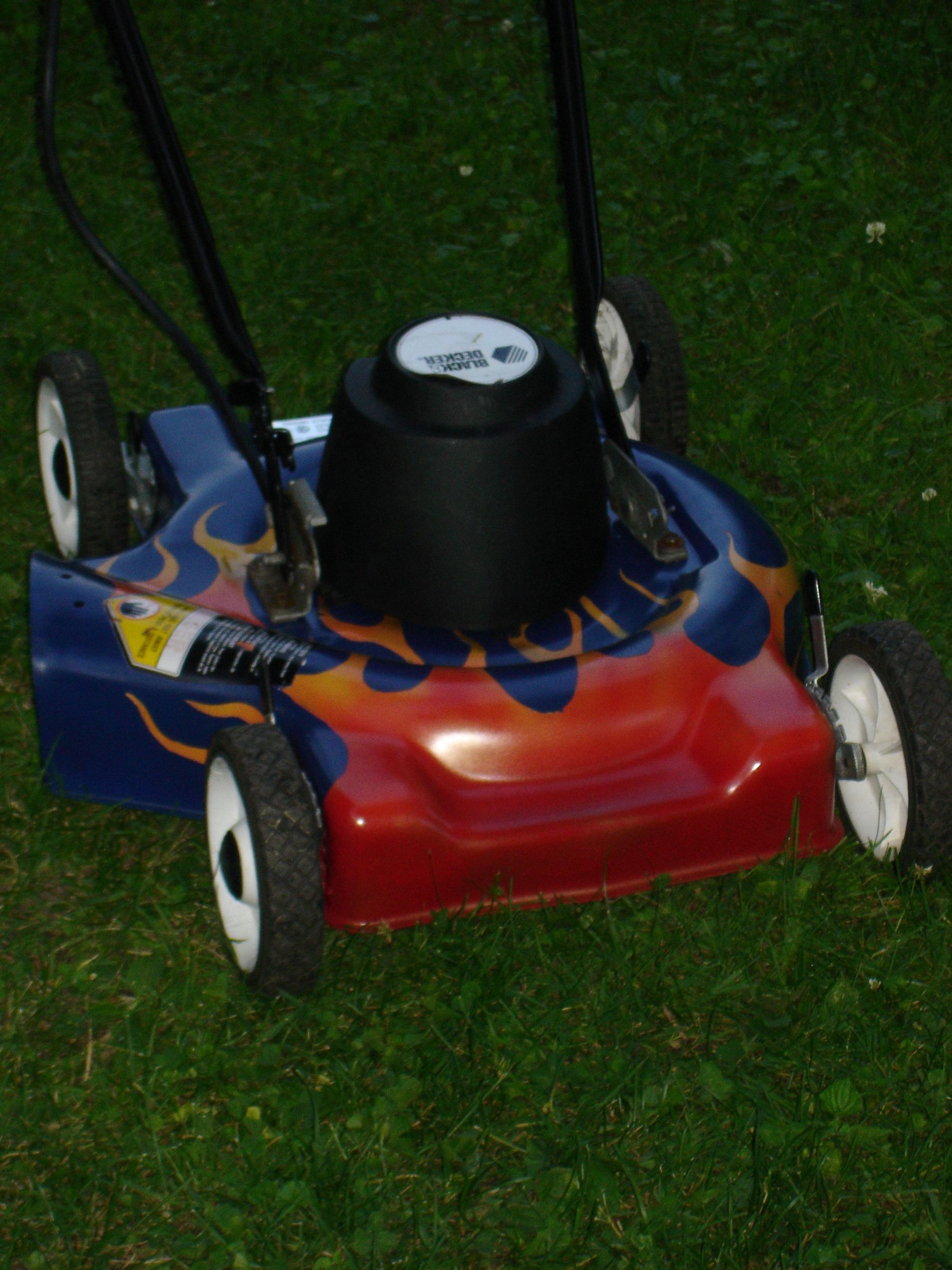 Flaming Lawnmower Paint Job (with Pictures) Instructables