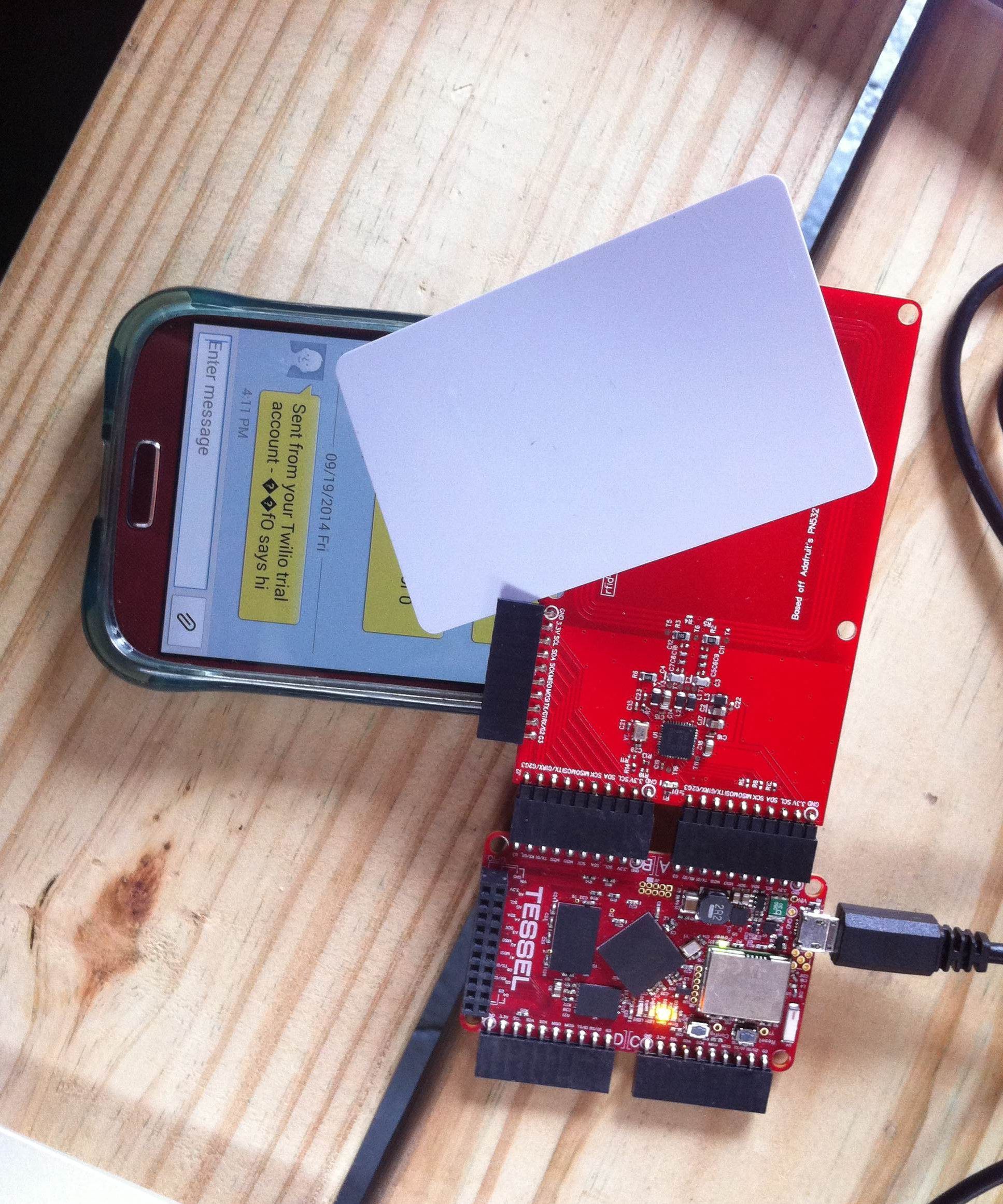 Calling Card: RFID Texting