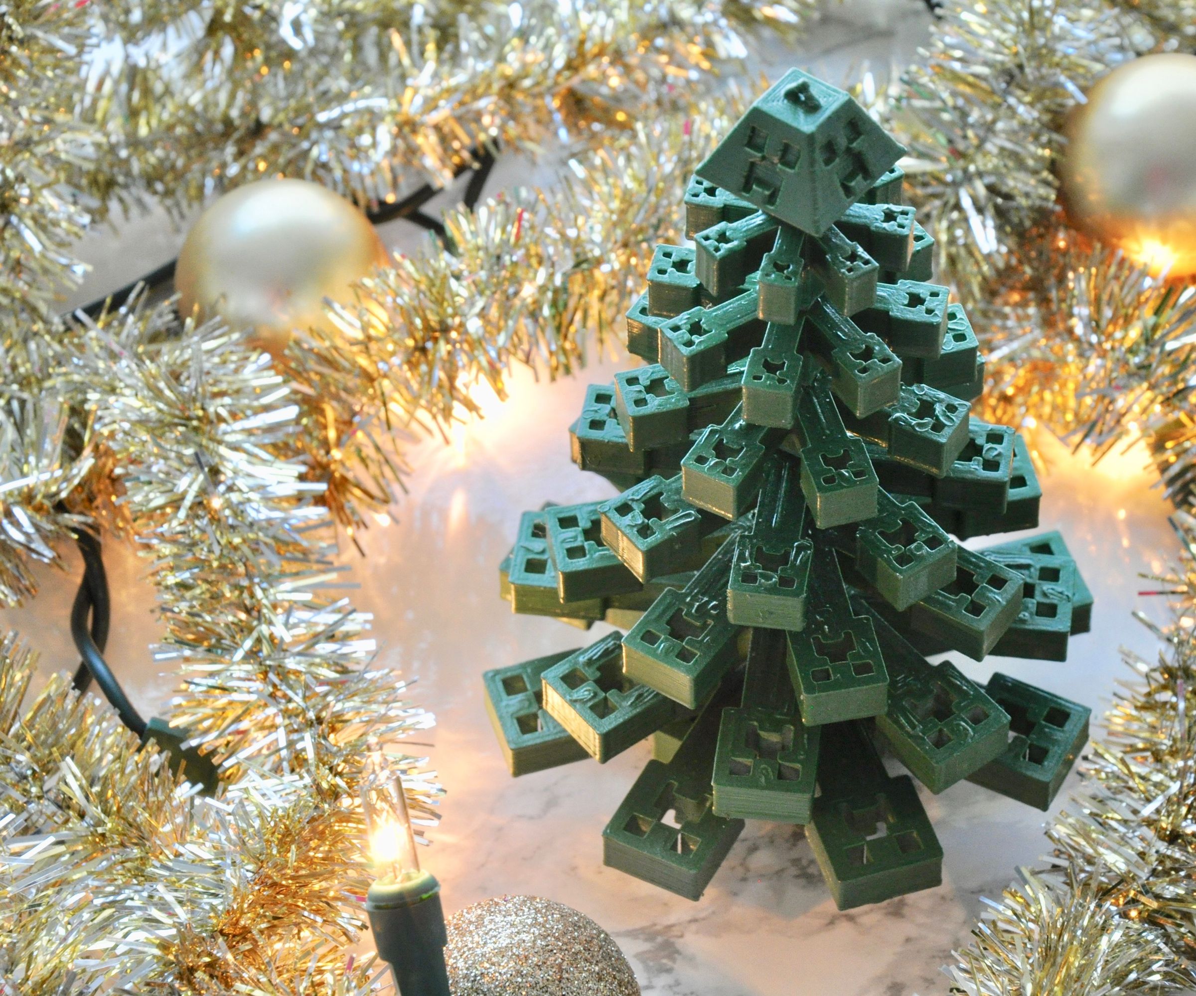 3D Printed Creeper Christmas Tree