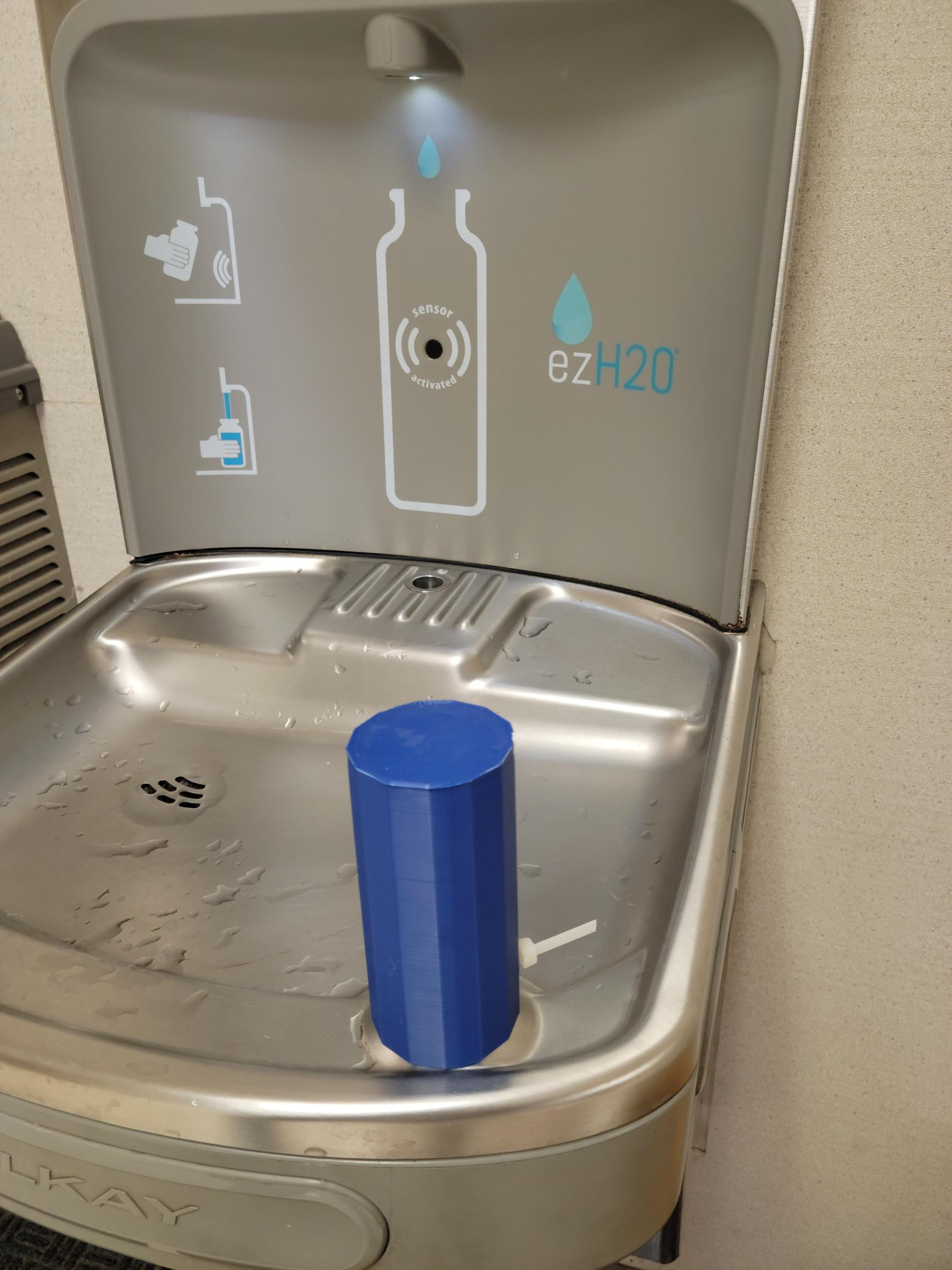 Simple 3d Printed Covid Safe Water Fountain Cover for School. 9 Steps