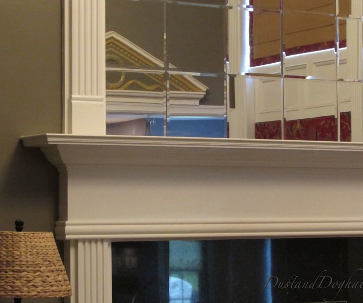 Mirrored Tile Overmantel