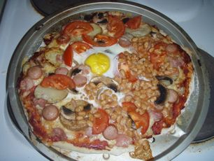 Full English Breakfast Pizza