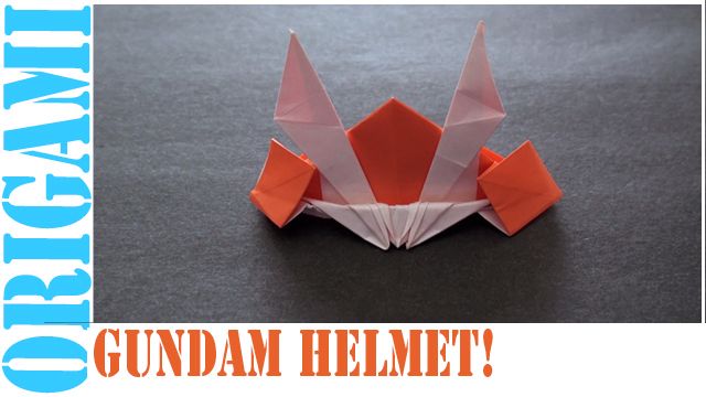 How to Make an Origami Gundam (Shogun) Helmet!