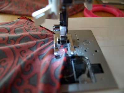Hemming the Fabric Rectangles