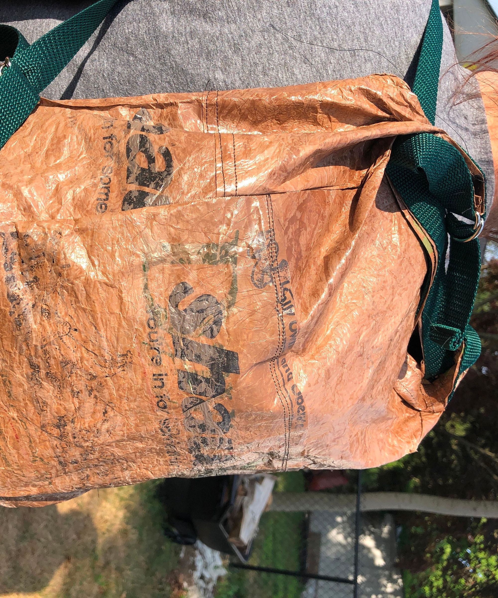 Upcycled Grocery Bag Backpack
