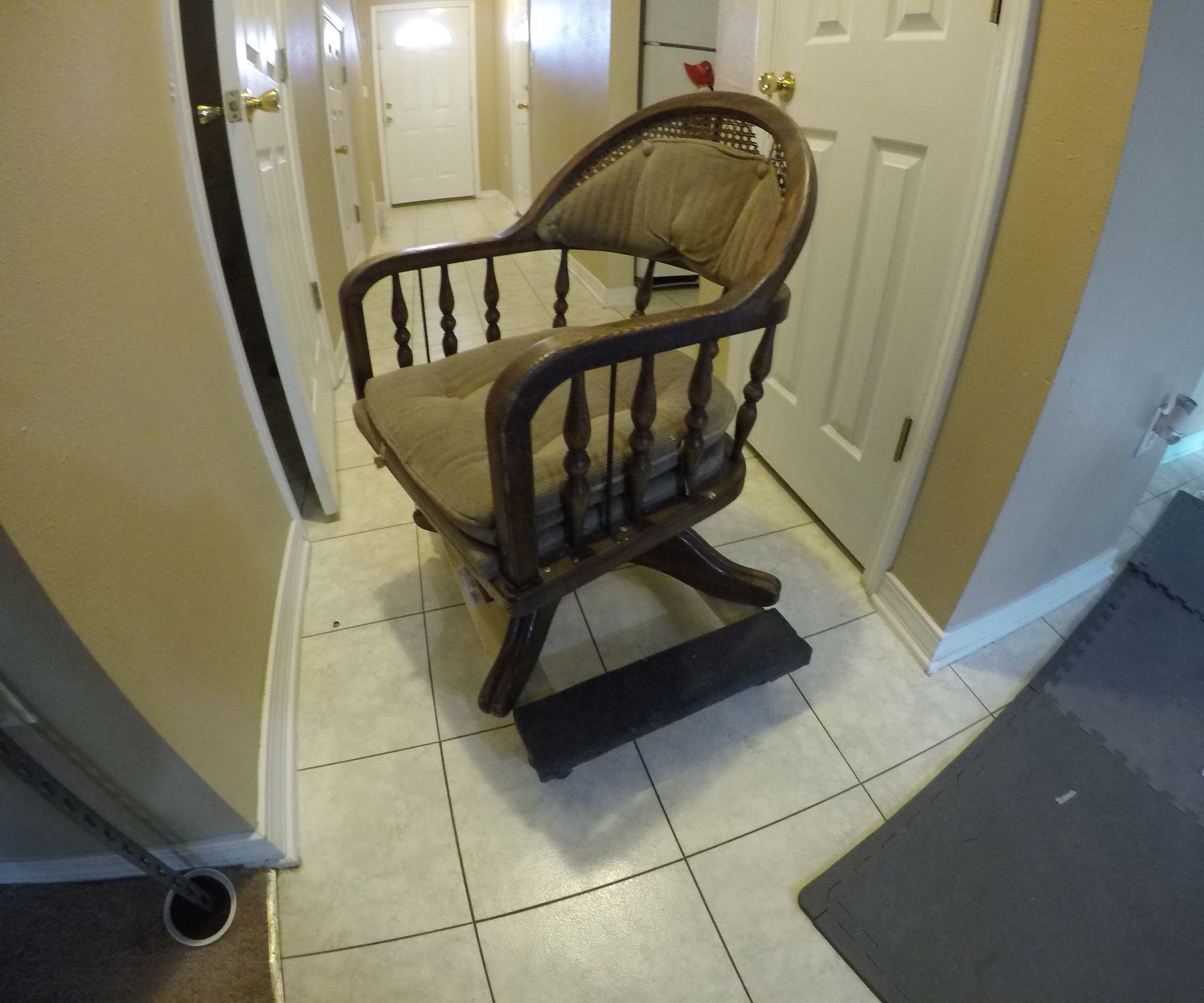 Putting Wheels on an Old Chair 6 Steps Instructables