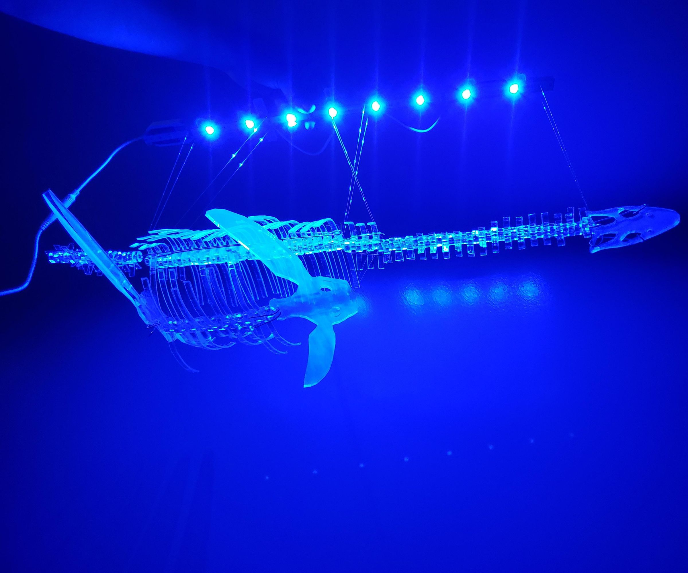 Ghostly Plesiosaur Lamp