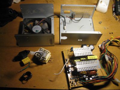 Dissassemble the PSU