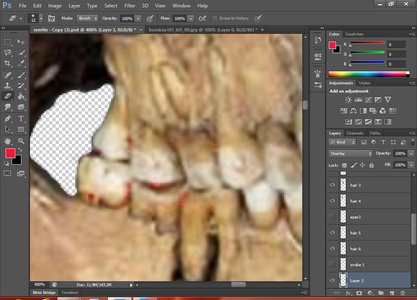 Creating Bleeding Teeths (Optional, Useful While Creating High Quality Images)