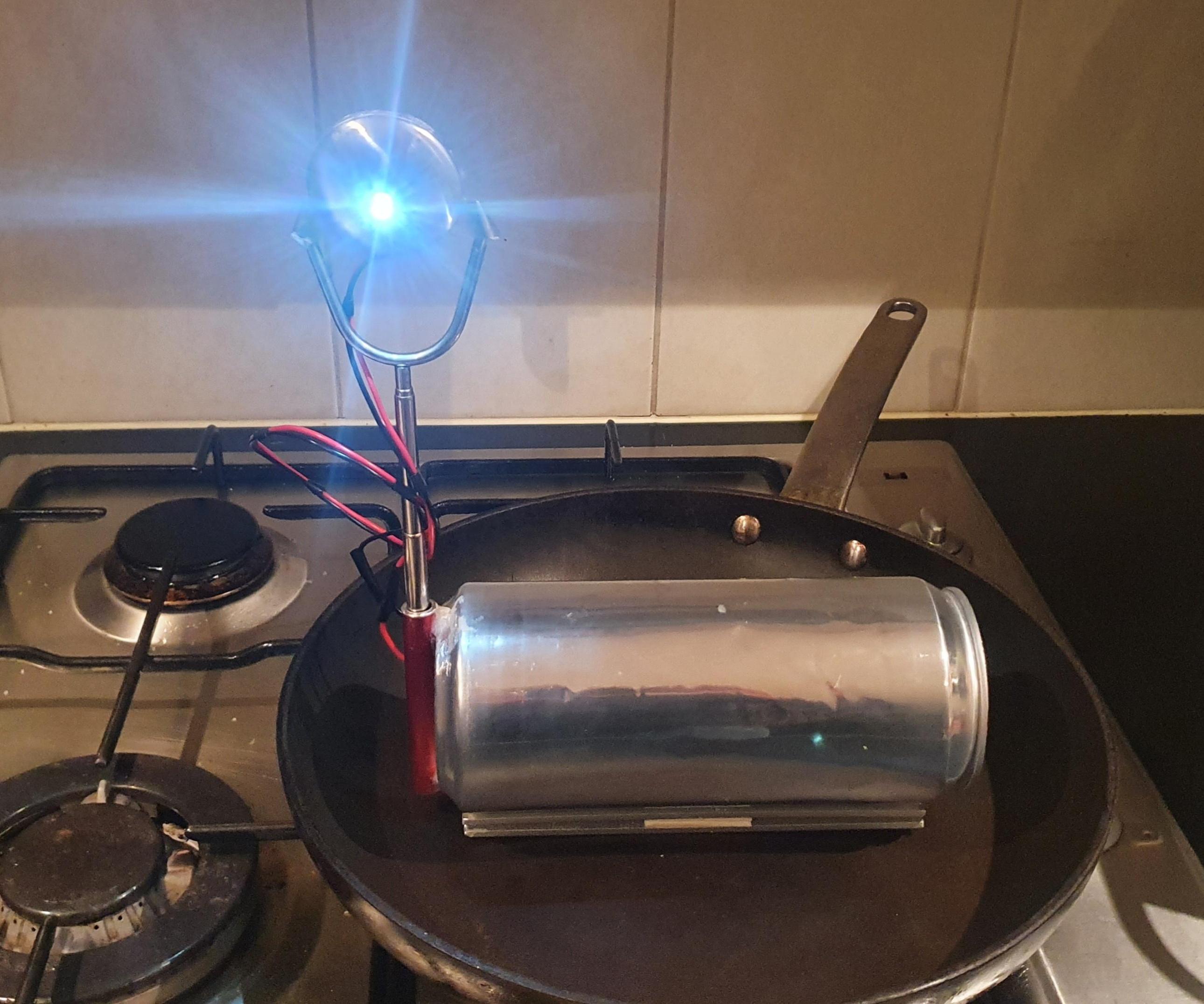 Hot and Cold Powered Light - Free Power