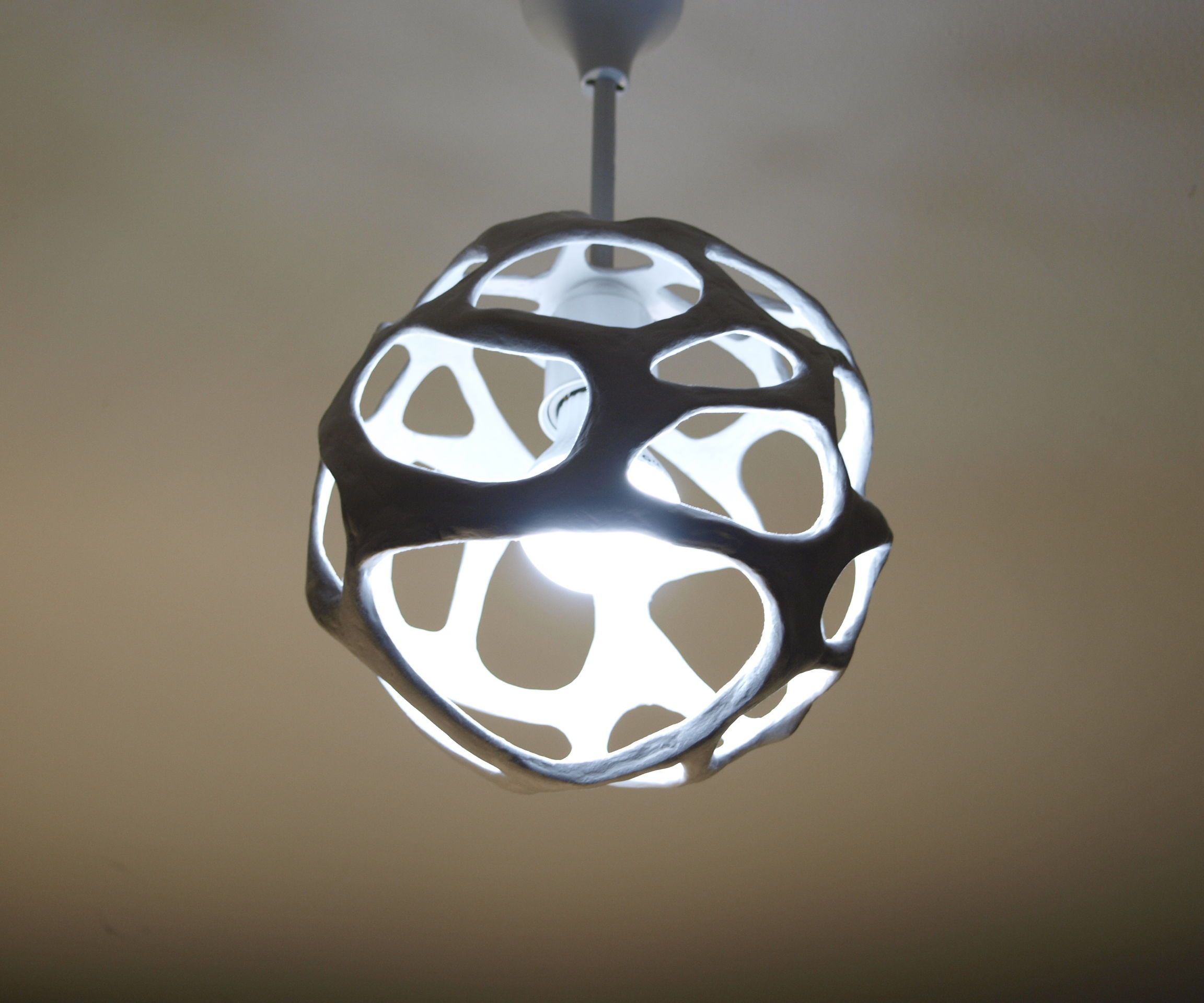 DIY Cellular Organic Lampshade Without a 3D Printer