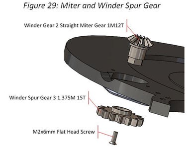 Winder Gear Train Assembly