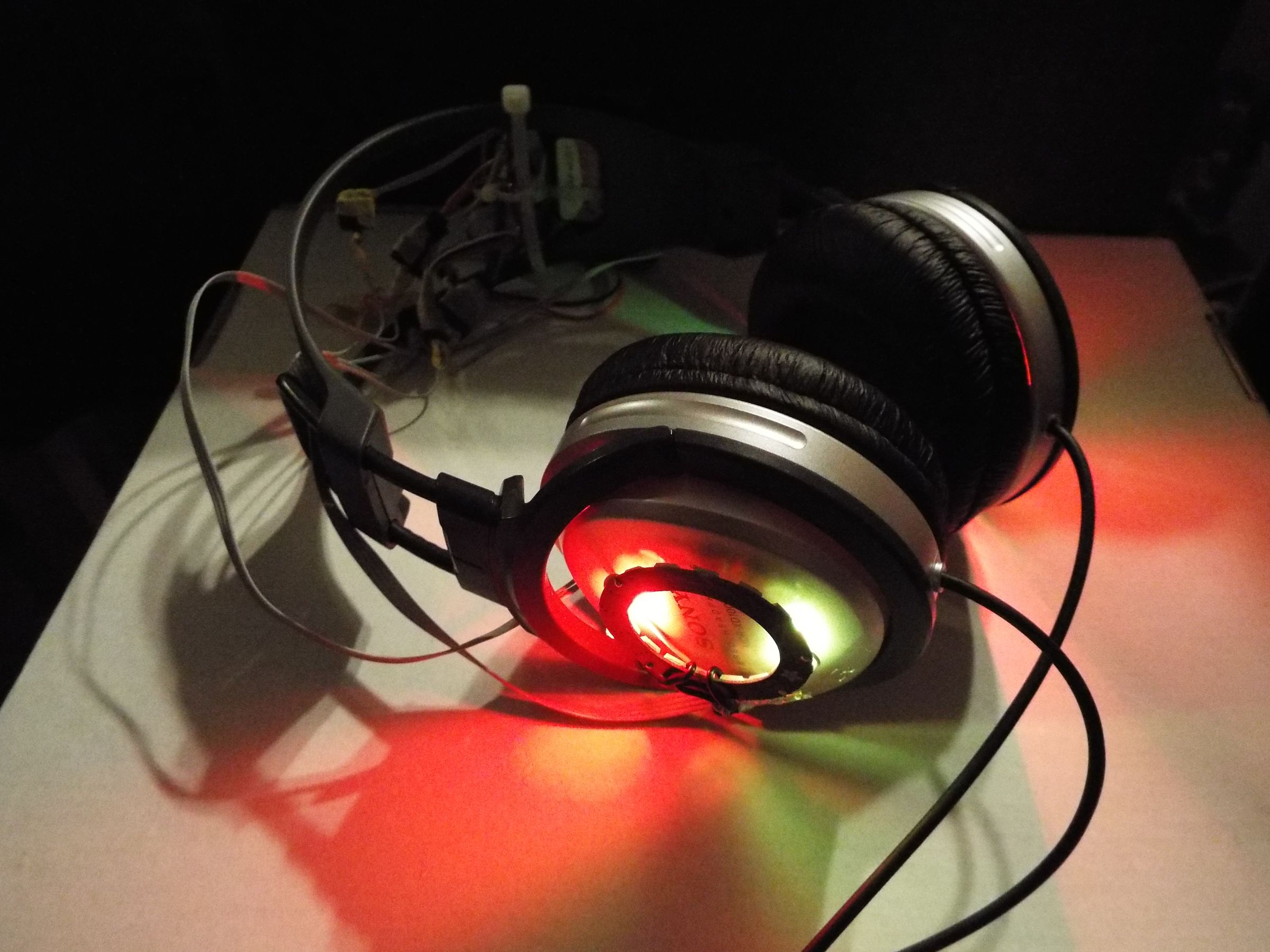 Adafruit Flora NeoPixel LED Ring Headphone Mod