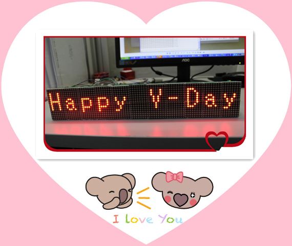 Special Valentines Gift Made With MAX7219 Dot Matrix Module
