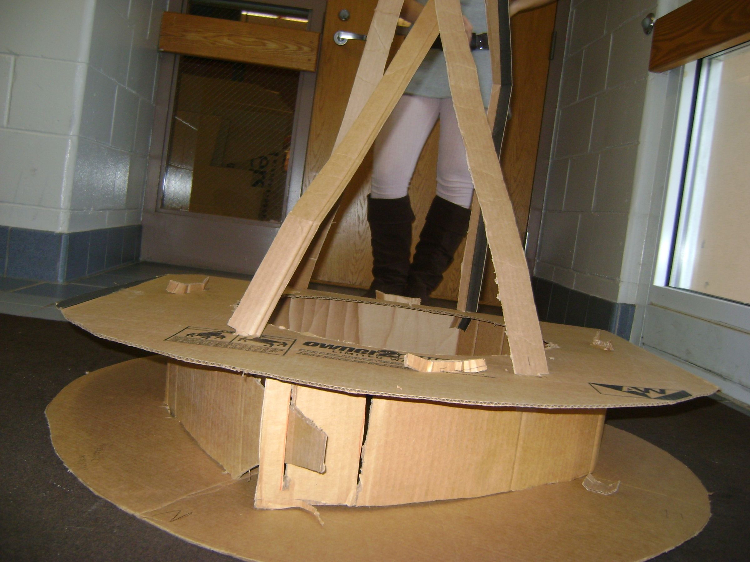 Large Lovely Life Preserver Cardboard Costume!