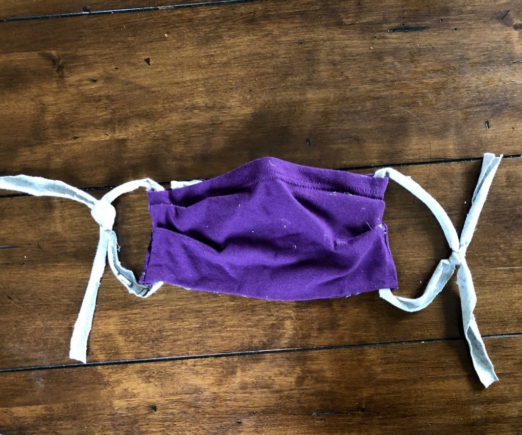 Easy No-Sew Face Mask Using Hot Glue